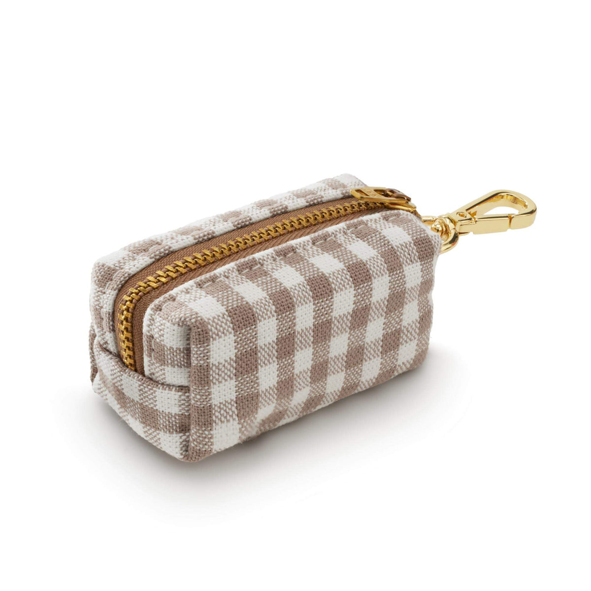 Gingham brown poepzakhouder