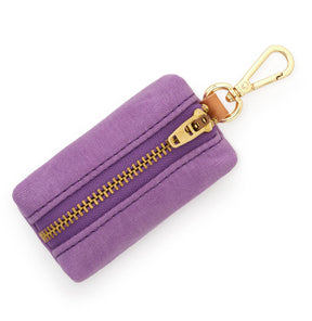 Porte-poche de merde cirée violet