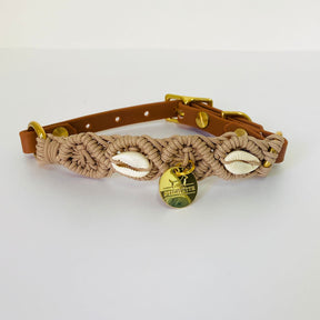 Chew Mythical collection - Apollo halsband beige schelpen