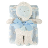 Deken + speeltje puppy set - blauw