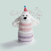 Chanter des chiens d'anniversaire - blanc