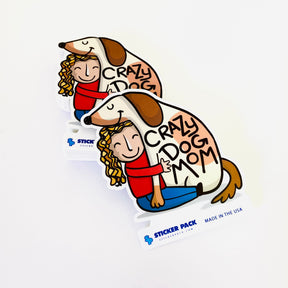 Crazy Dog Mom - Sticker
