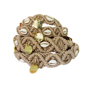 Apollo beige schelpen halsband