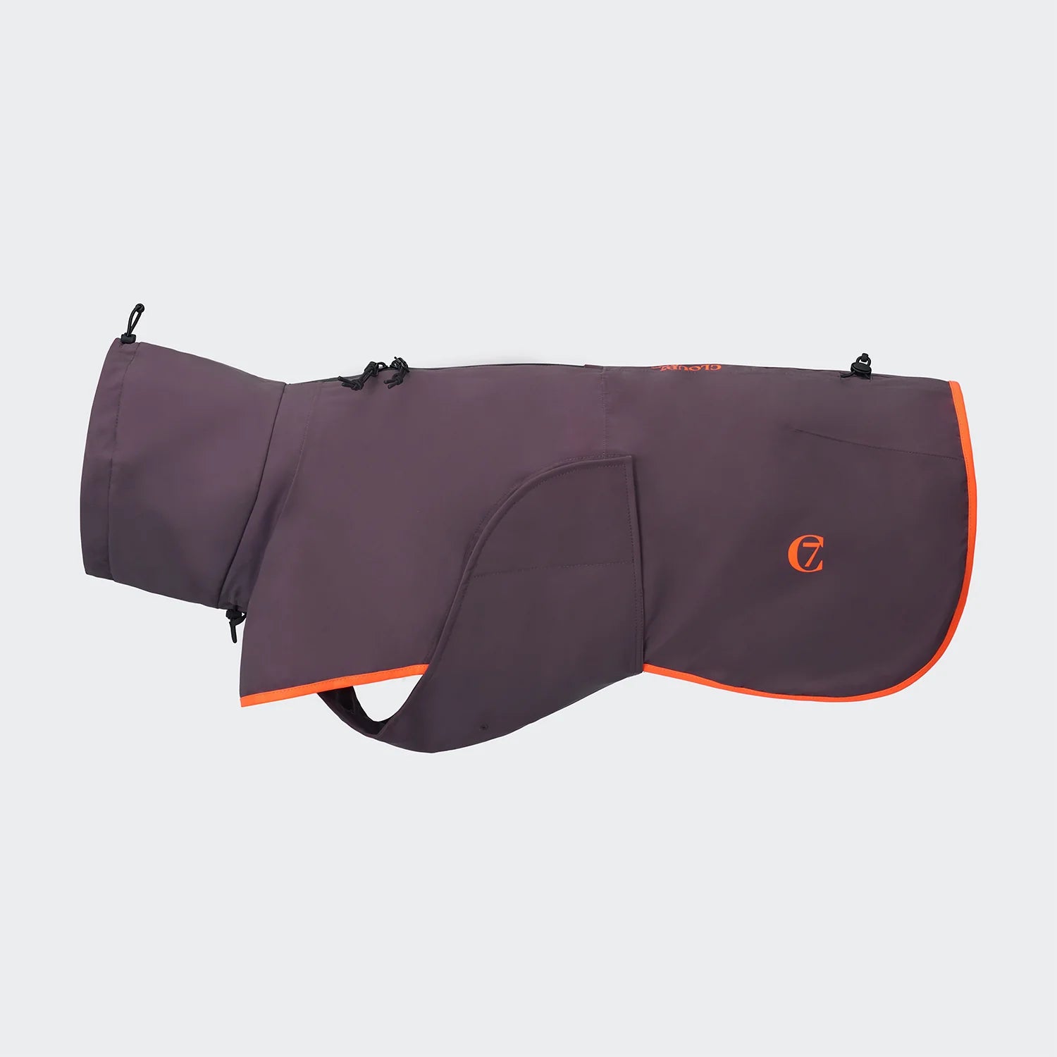Imperméable pour chien aubergine