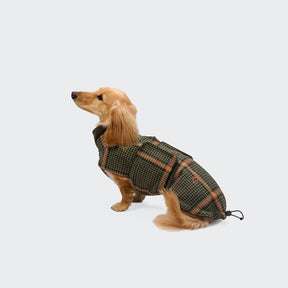 Brooklyn Flannel Tartan Green - Dachshund Edition