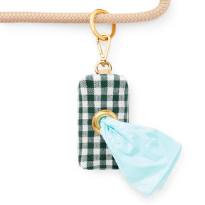 Gingham green poepzakhouder