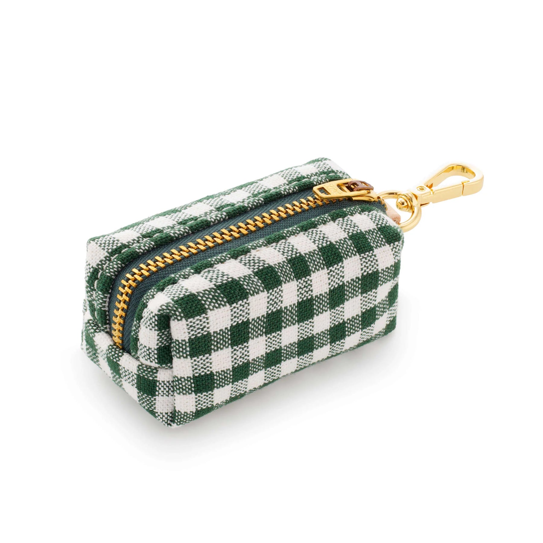Gingham green poepzakhouder