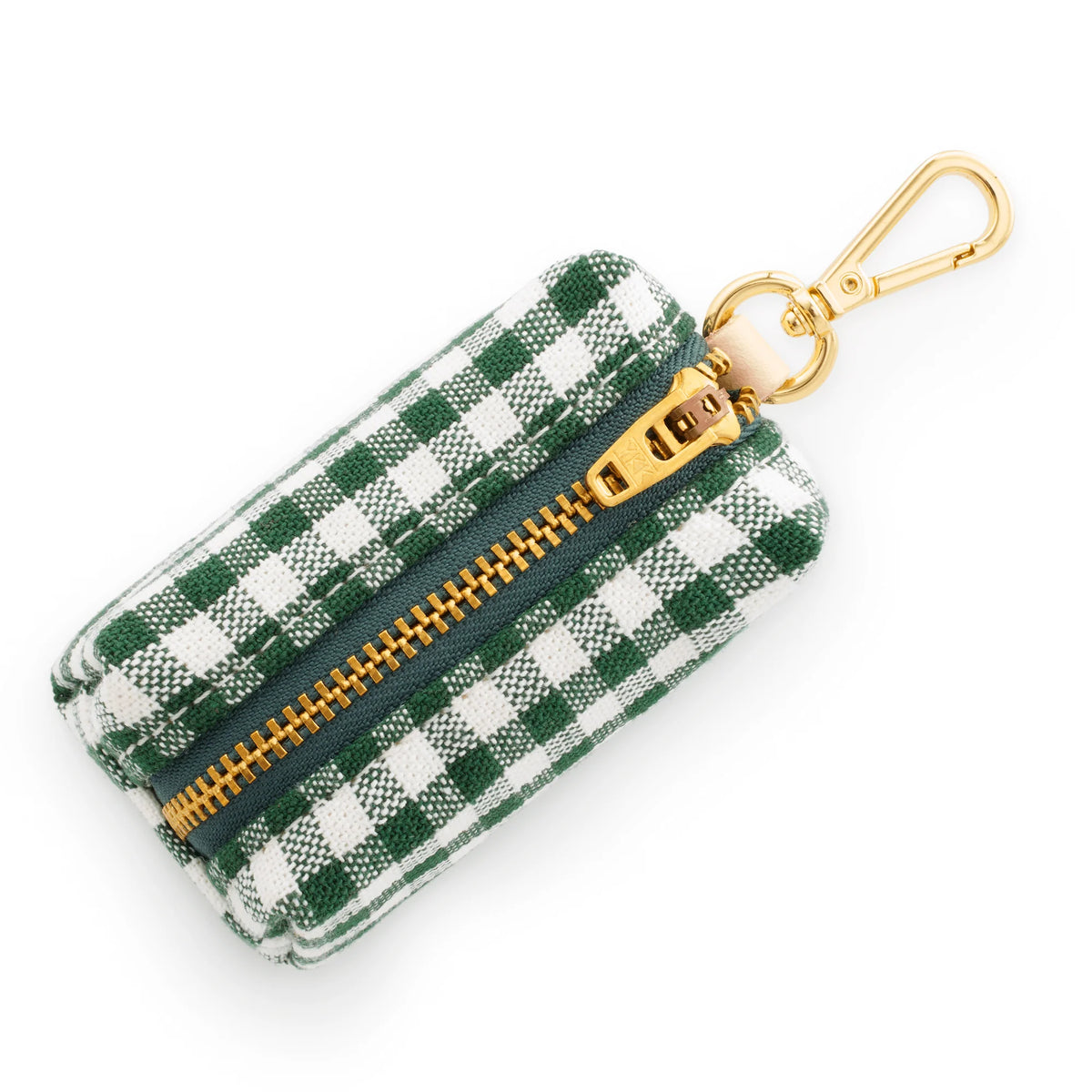 Gingham green poepzakhouder