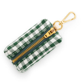 Gingham green poepzakhouder