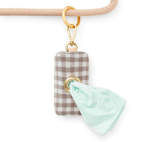 Gingham brown poepzakhouder