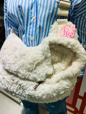 Peluche Paradise Carrying Bag - Cream Bear