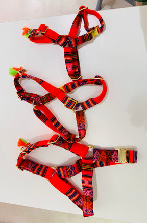 Non Pull Harnas - Bohemian Neon Orange