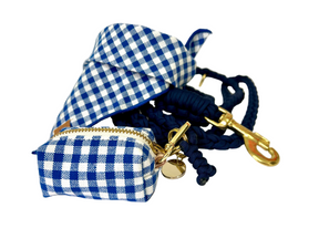 Gingham blue bandana