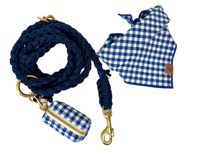 Gingham blue bandana