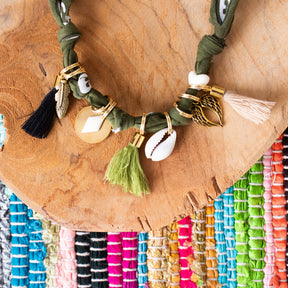 Bandana charm necklace