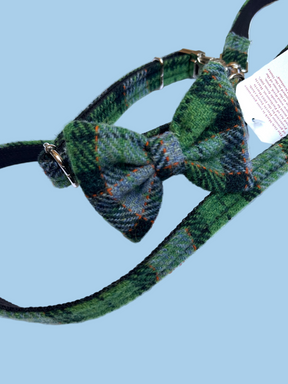 Ensemble tartan vert en tweed