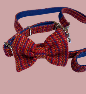 Tweed stripe red set