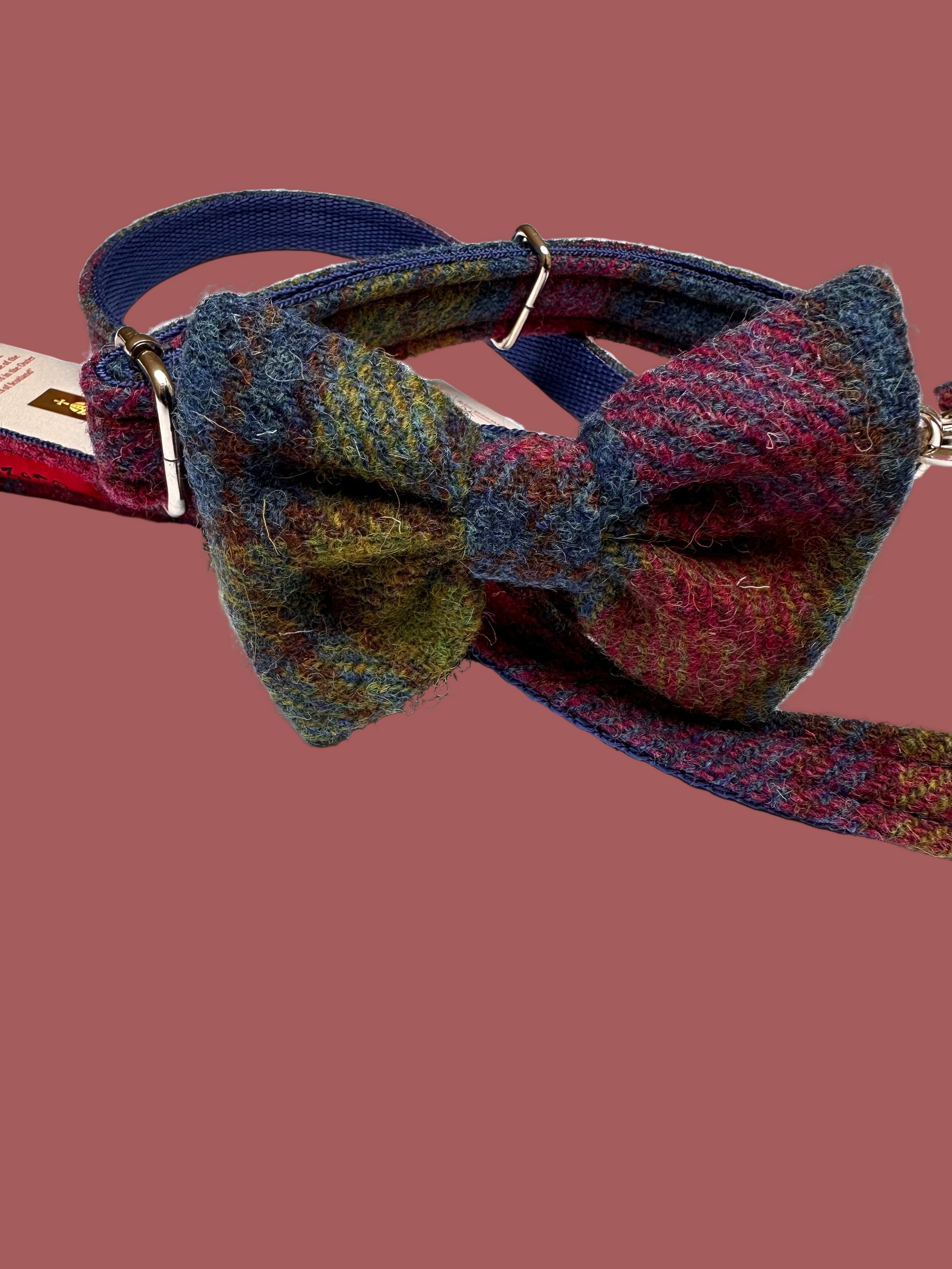 Tweed tartan green - bright blue set