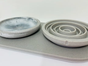 Set Slow Feeder Dolphin Gray Polysand Marble