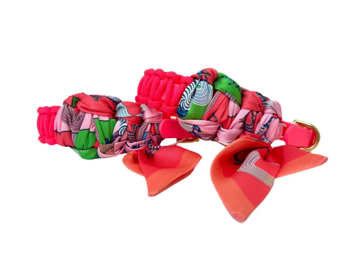 Lilly Neon Koraal roze halsband