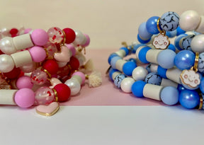 Collection de la Saint-Valentin - Band de perles anti-signe - Blue Valentine