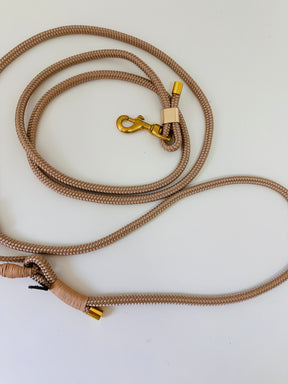 3 meter adjustable leash - natural