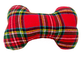 Tartan plaid Flanel bone toy