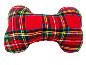 Tartan plaid Flanel bone toy