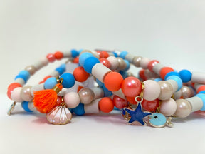 Flower Collection - Anti -Sign Beading Band - Blue Rain