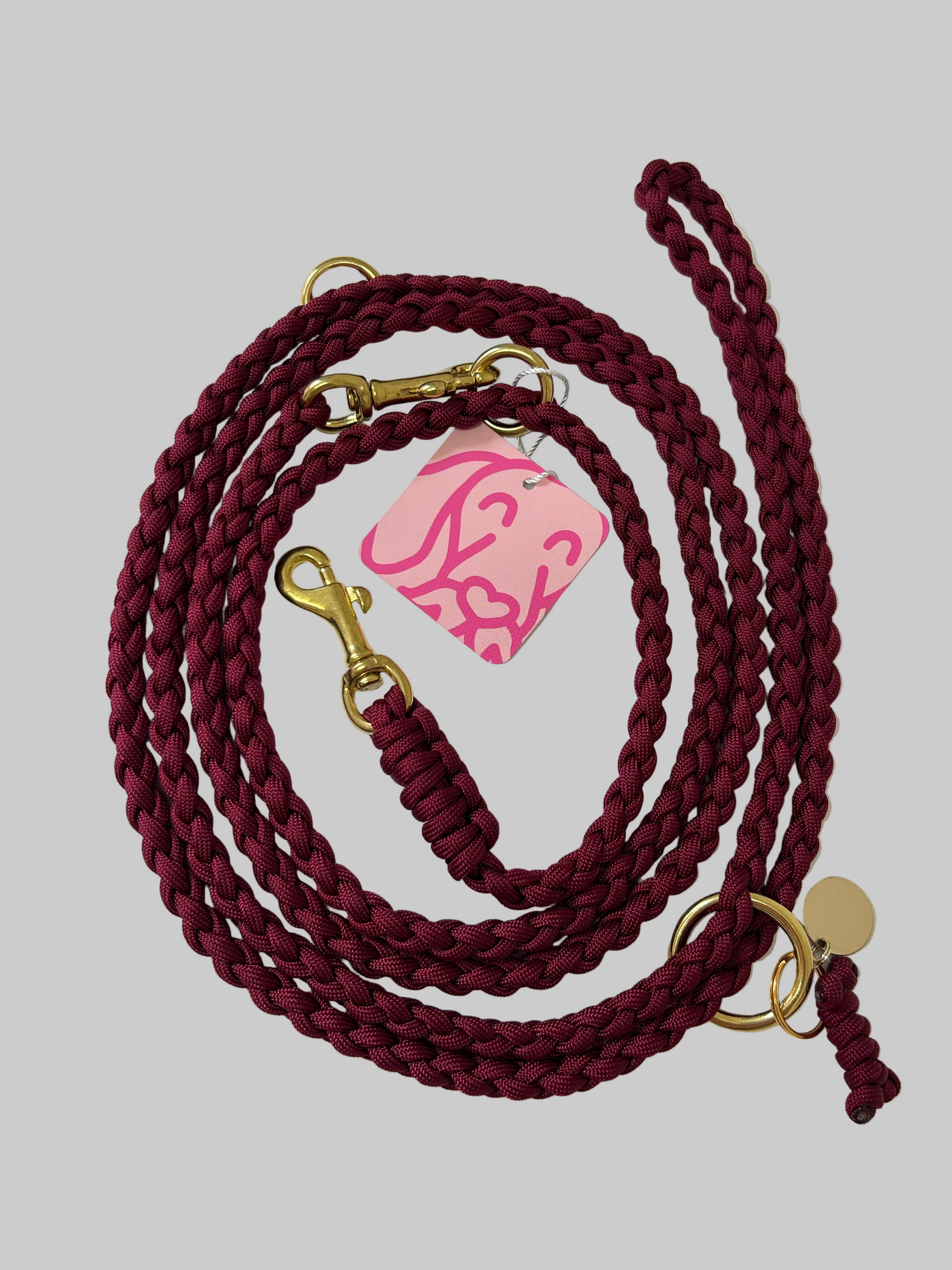 Paracord Burgundy Leiband