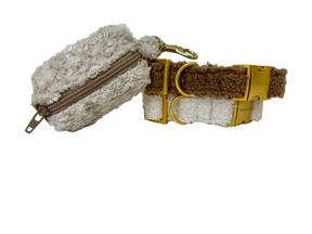 Support de poche de merde en peluche blanche