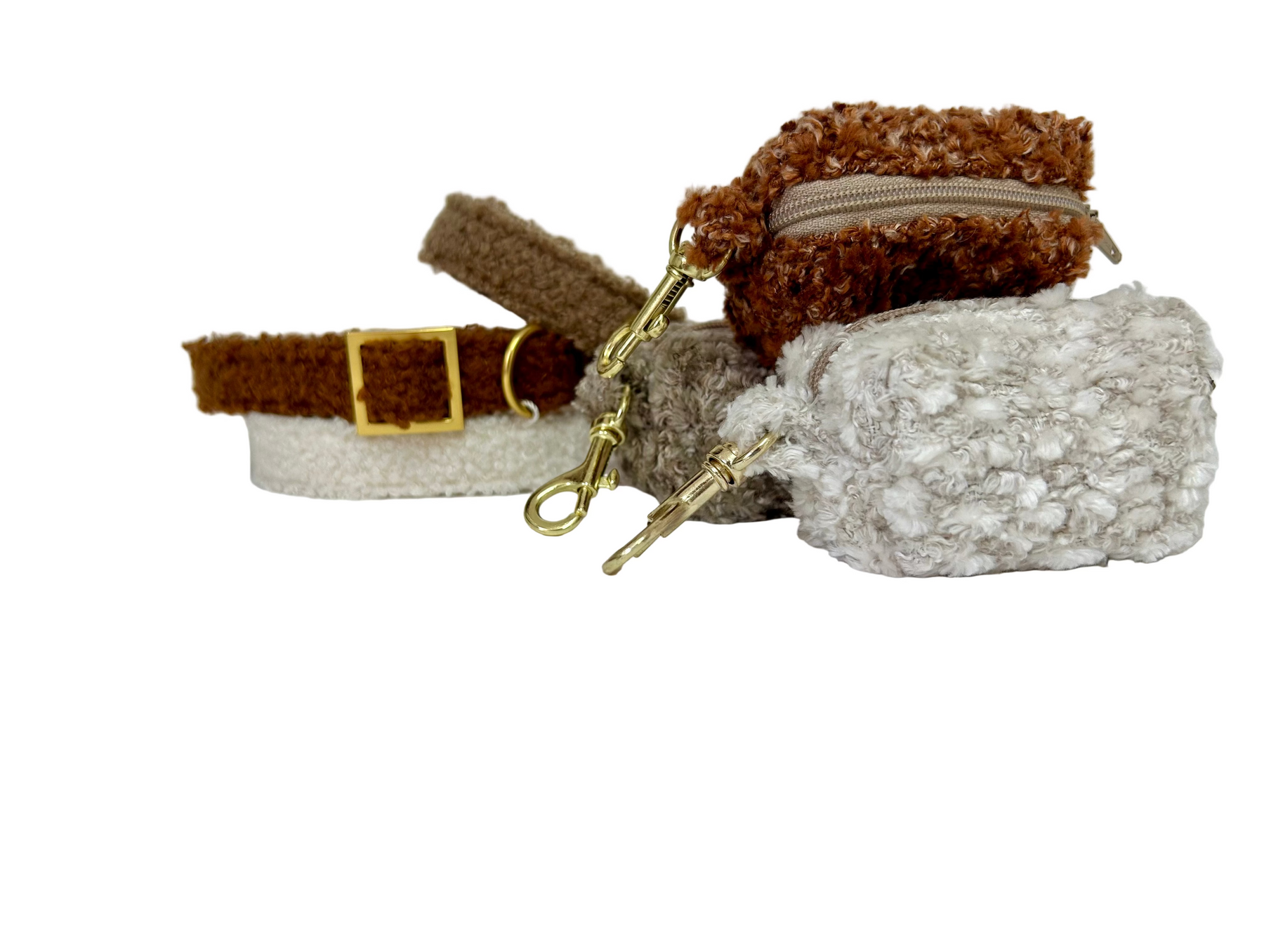 Poop pocket holder Teddy Brown