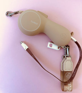 Luxury Leash met verwarming / lader Beige