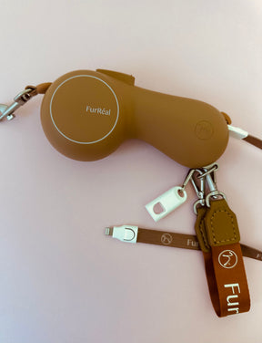 Luxury Leash met verwarming / lader Bruin