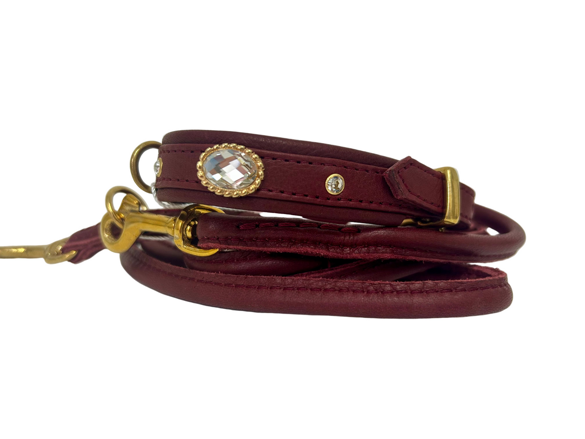 Mini Diamond Burgundy halsband