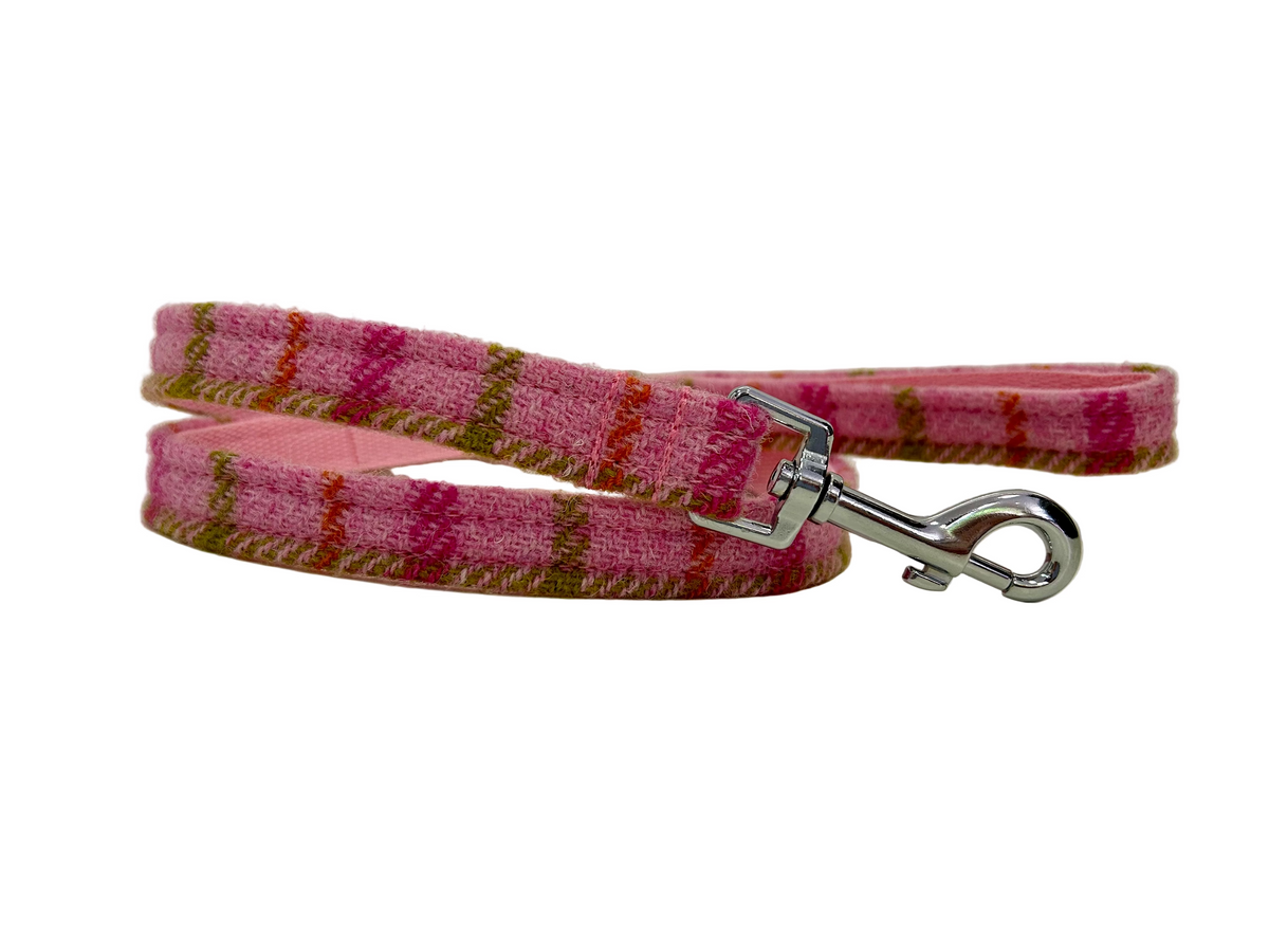 Baby pink tweed leiband