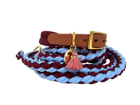 Burgund trifft auf Blue Leash