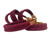V-Woven Burgundy collar