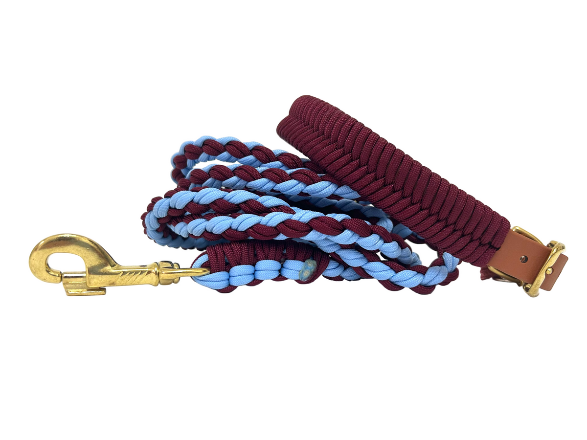 Burgundy meets Blue leiband