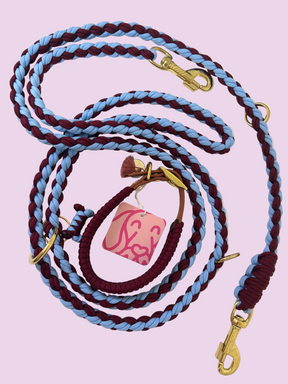 Burgund trifft auf Blue Leash