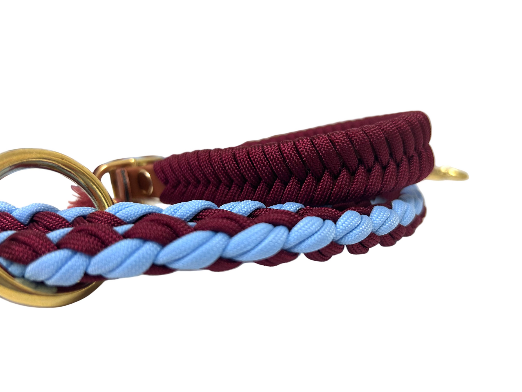 V-Woven Burgundy collar