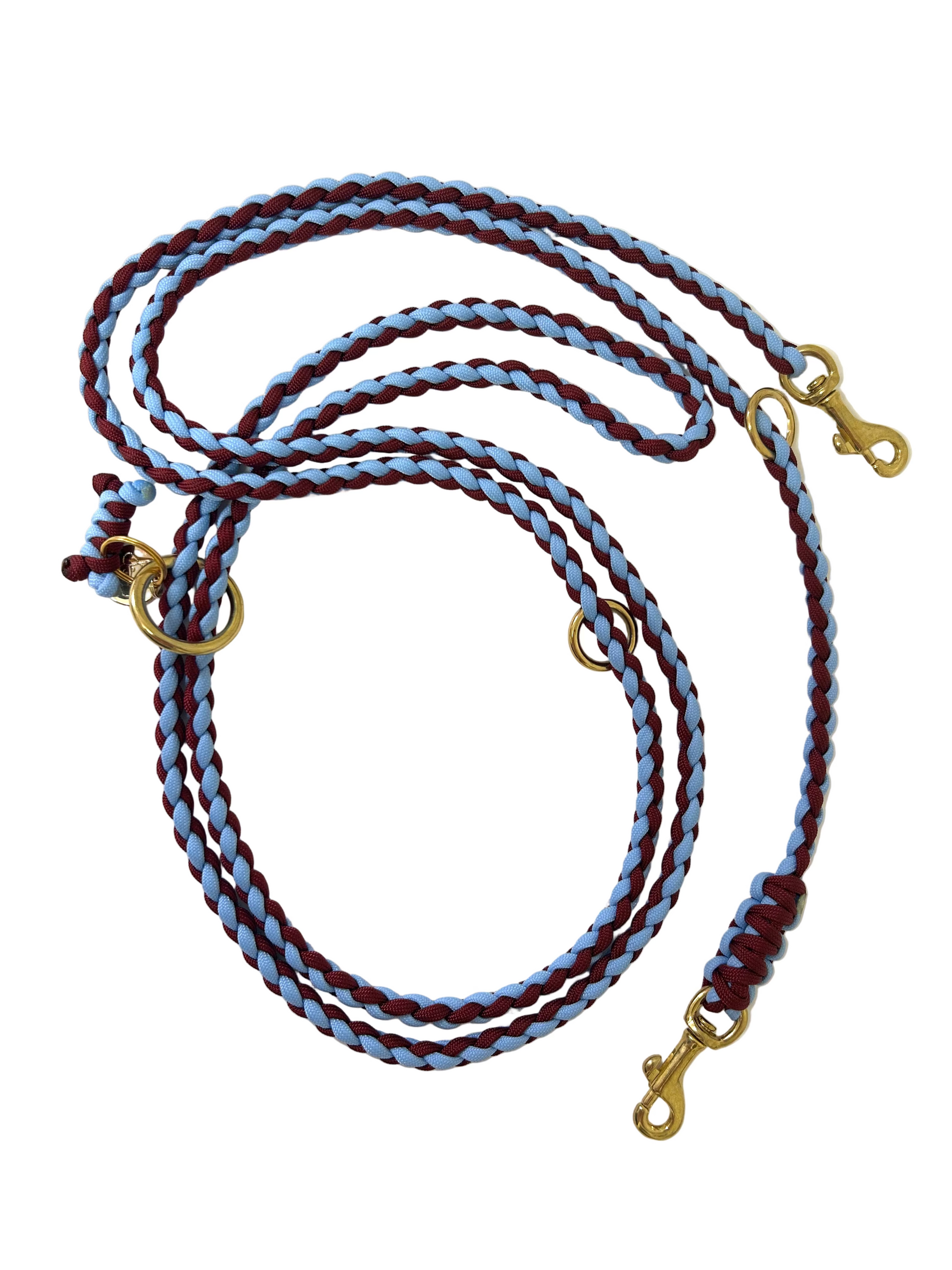 Burgund trifft auf Blue Leash