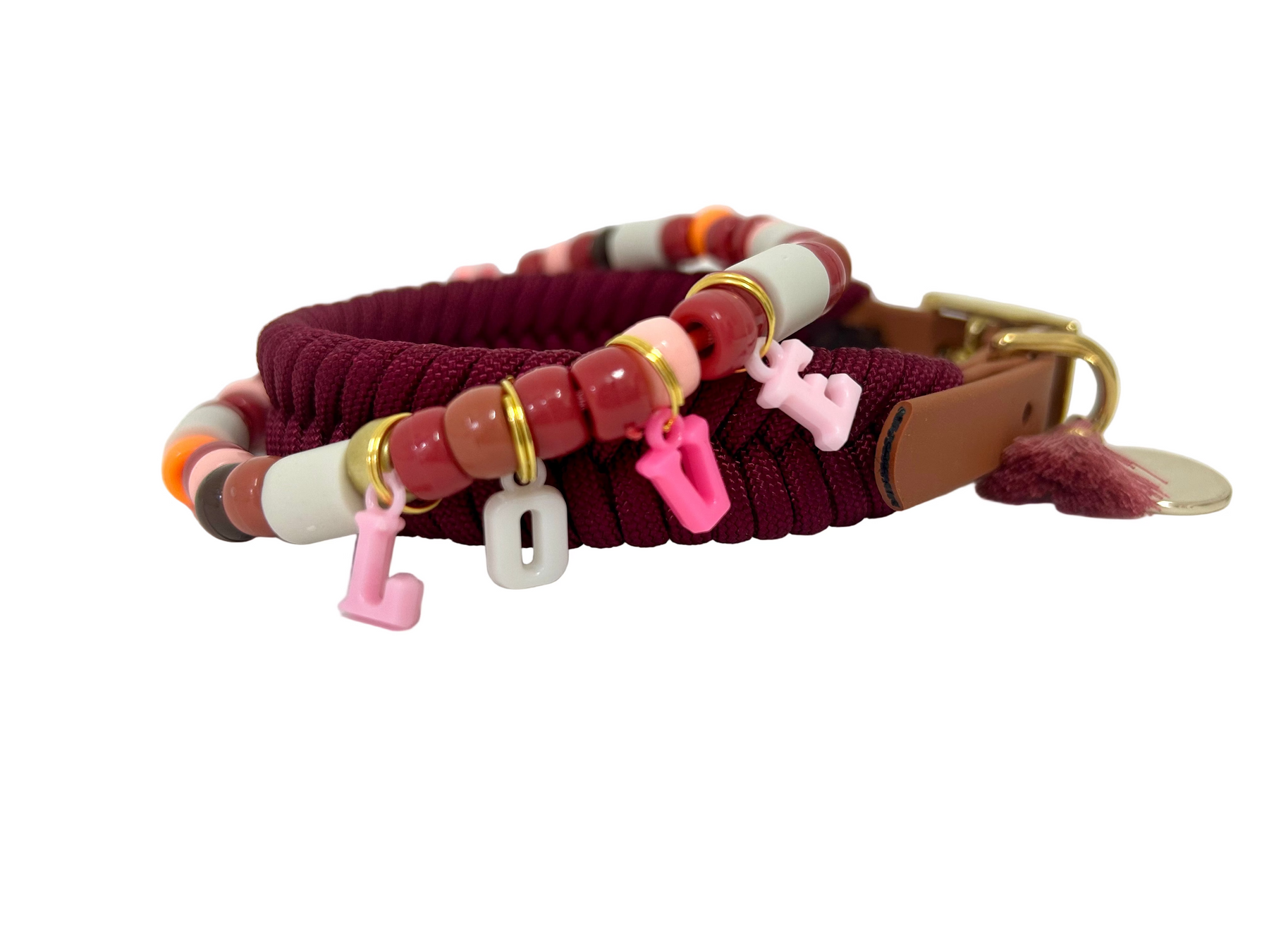 Anti-tick bead band - Sprinkles Burgundy