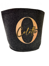 Felt toy basket - Personalized