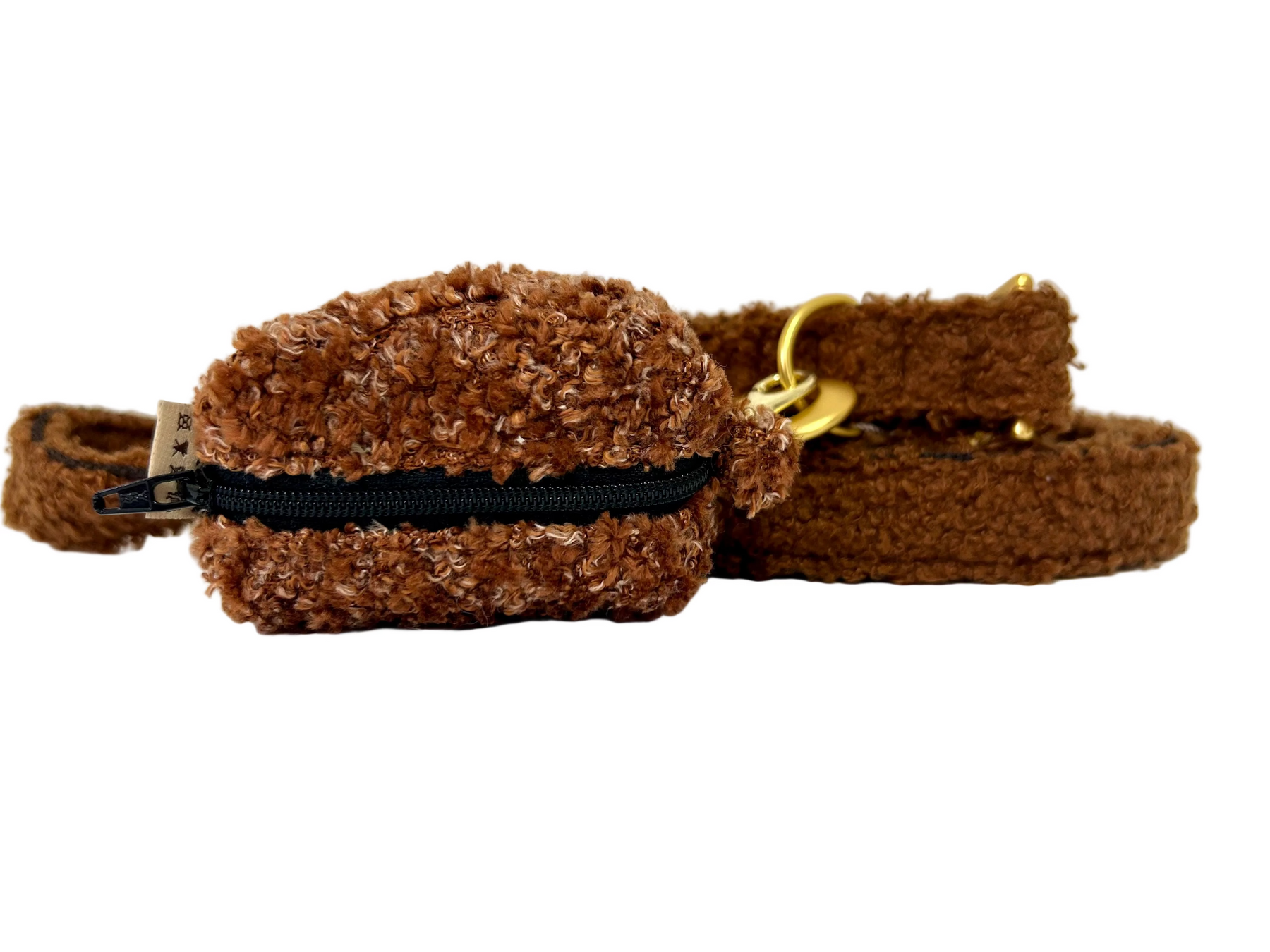 Porte-merde porte-cacs en peluche de cannelle