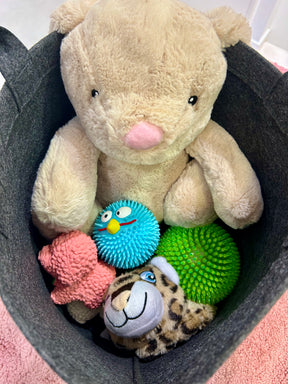 Felt toy basket - Personalized