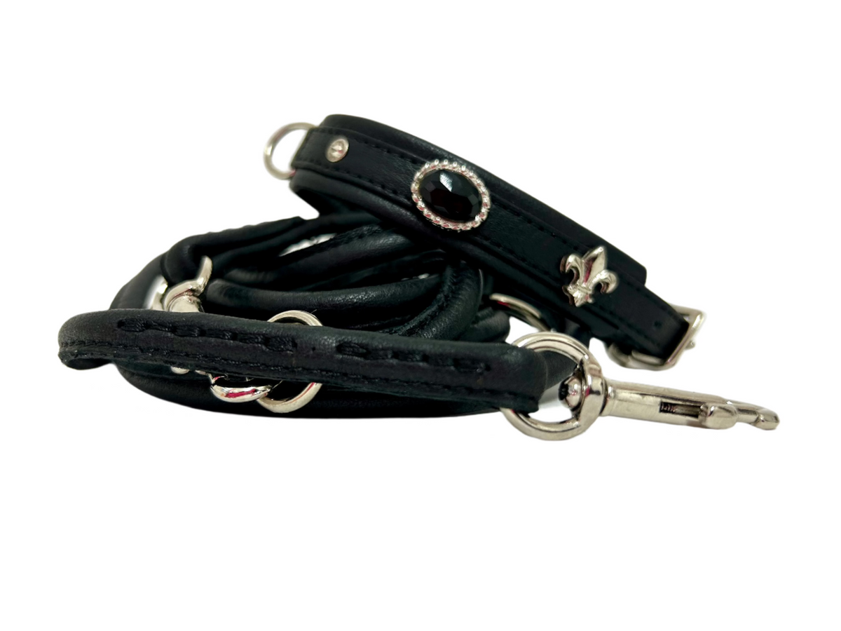 Mini Diamond Black Silber