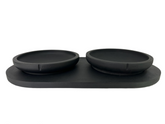 Set Slow Feeder Black Polysand