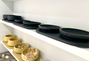 Set Slow Feeder Black Polysand