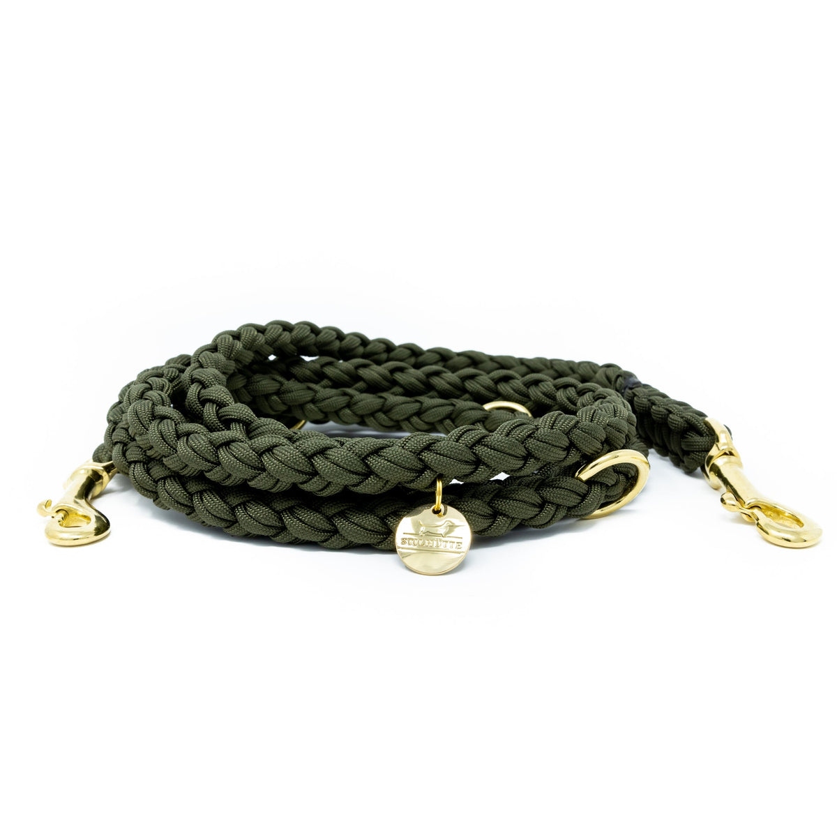 Paracord dunkelgrün extra lang